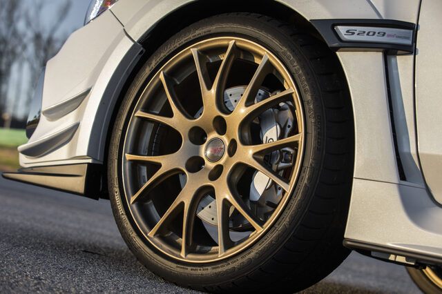 2019 Subaru WRX STi S209, BBS wheel and S209 fender badge with widebody flare