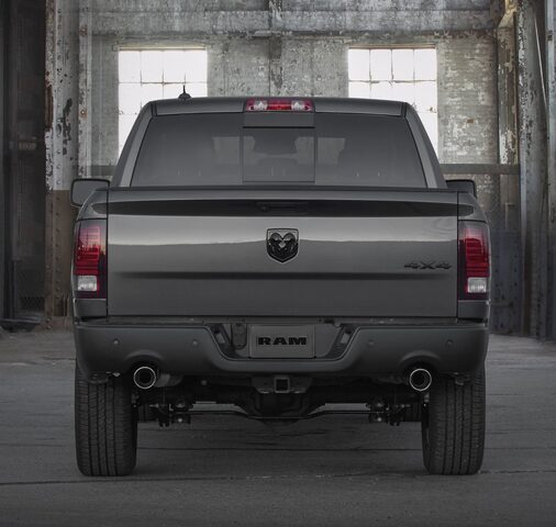 2019 RAM 1500 Classic Warlock rear view indoors