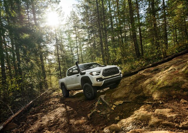 2020 Toyota Tacoma TRD Pro Ascending Rocky Forest Trail