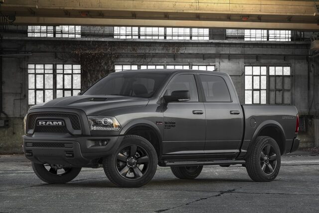 2019 RAM 1500 Classic Warlock front three-quarter indoors