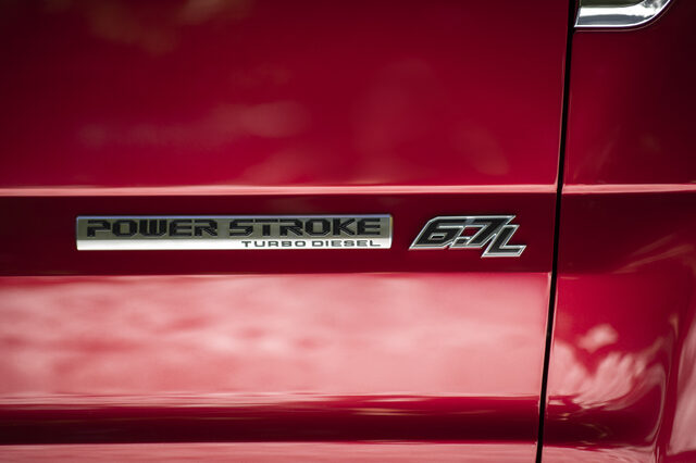 2020 Ford F-Series Super Duty King Ranch, 6.7L Power Stroke badge