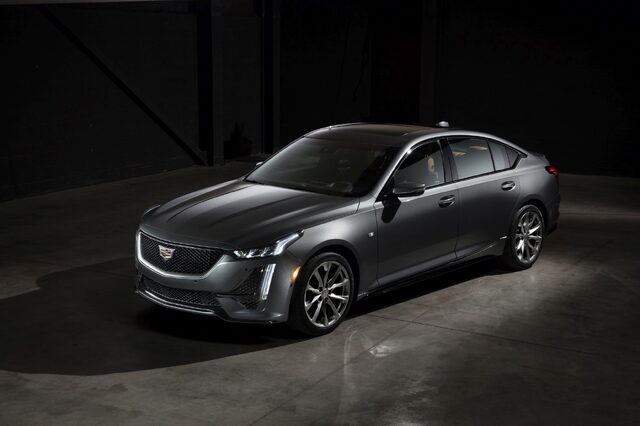 2020 Cadillac CT5 Sport Three-Quarter Front Studio View