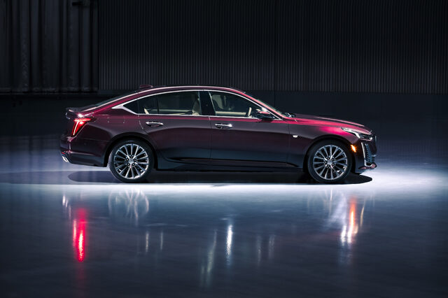 2020 Cadillac CT5 Premium Luxury Side Profile Studio Shot