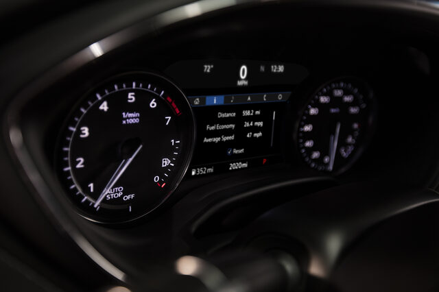 2020 Cadillac CT5 Digital Instrument Cluster Closeup
