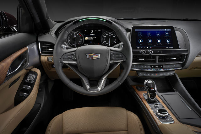 2020 Cadillac CT5 Premium Luxury Steering Wheel and Infotainment