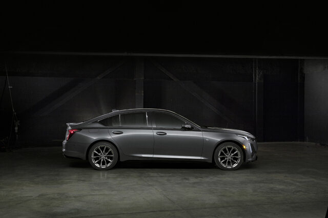 2020 Cadillac CT5 Sport Side Profile in Grey