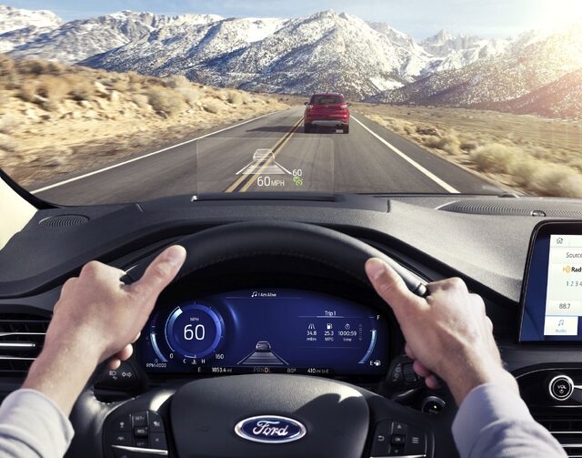 2020 Ford Escape Titanium Head-Up Display Driver Point of View