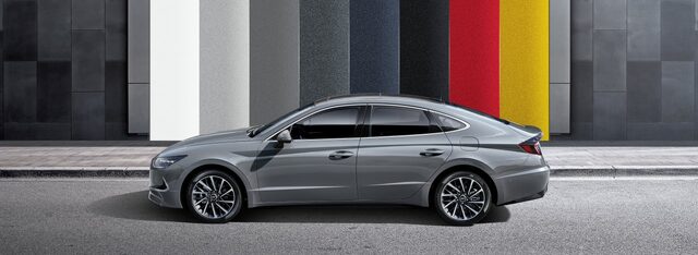 2020 Hyundai Sonata Gray Exterior Side Profile Colorful Wall