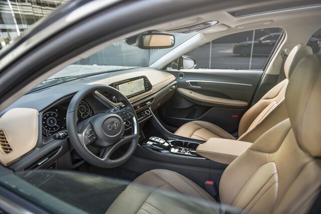 2020 Hyundai Sonata Limited Interior from Door Opening