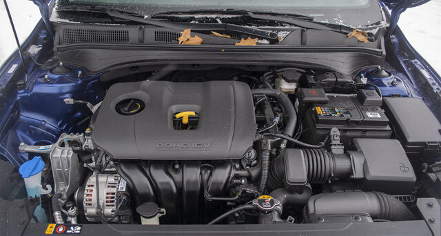 2019 Kia Forte EX Launch Edition engine bay