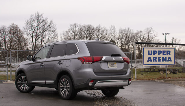 2019 Mitsubishi Outlander SEL S-AWC three-quarter rear in parking lot
