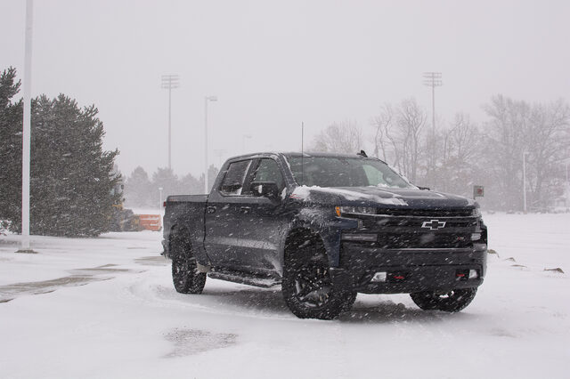 2019 Chevrolet Silverado 1500 Z71 in a snowstorm