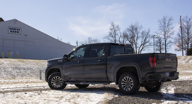 2019 GMC Sierra 1500 AT4 rear three-quarter at Horse Barn