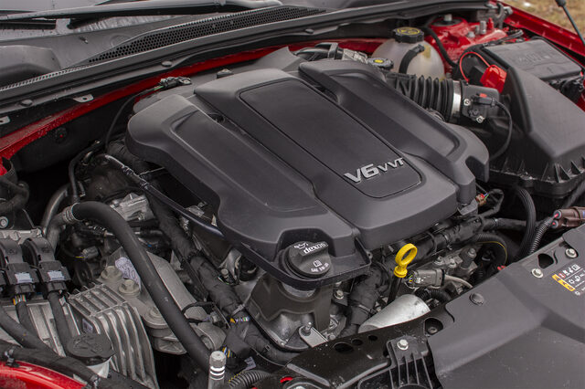 2019 Buick Regal GS V6VVT engine badge close-up