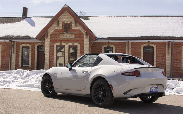 2019 Mazda MX-5 Miata RF Club Rear Three-Quarter View