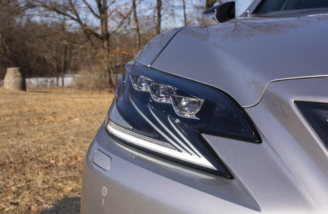 2019 Lexus LS 500 F-Sport Headlight Detail