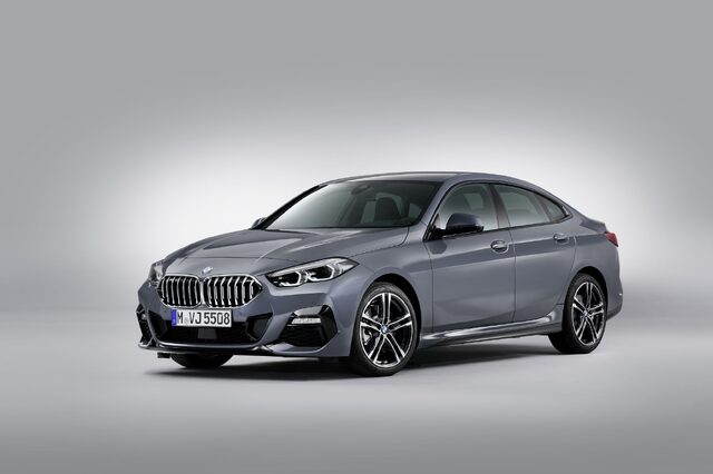 2020 BMW 2 Series Gran Coupe front three-quarter driving shot in city