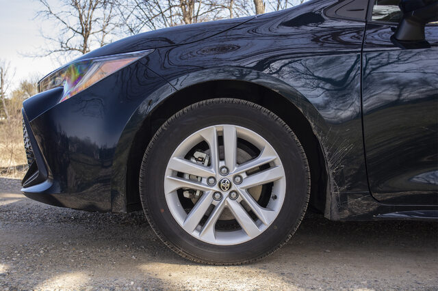2019 Toyota Corolla Hatchback SE — Front Wheel Detail, 16-Inch Alloy