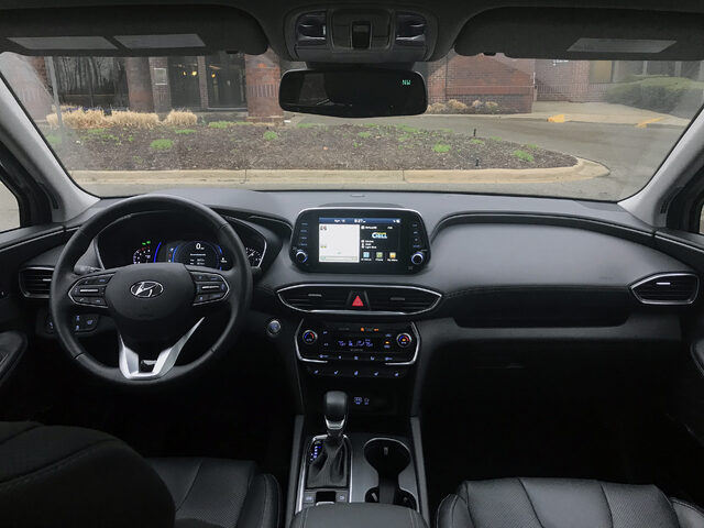 2019 Hyundai Santa Fe Ultimate dashboard and interior