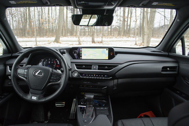 2020 Lexus UX 200 F-Sport dashboard and interior