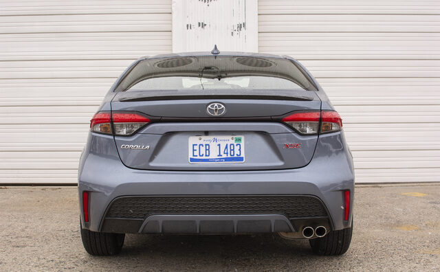 2020 Toyota Corolla XSE rear view