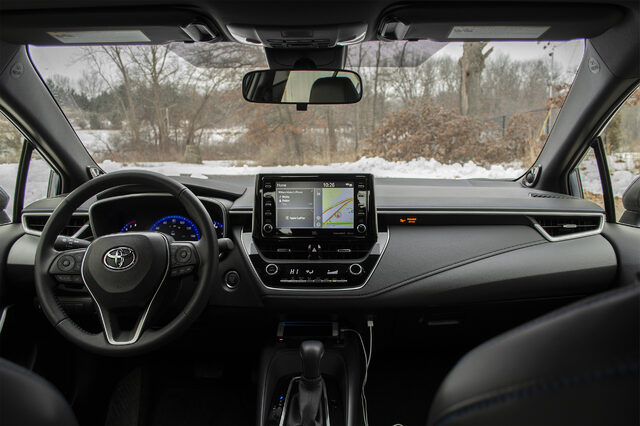 2020 Toyota Corolla XSE dashboard and interior