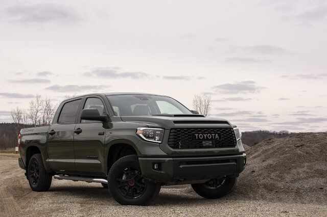 2020 Toyota Tundra TRD Pro CrewMax, front three-quarter view