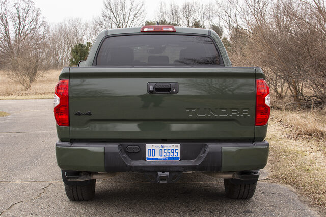 2020 Toyota Tundra TRD Pro CrewMax, rear view