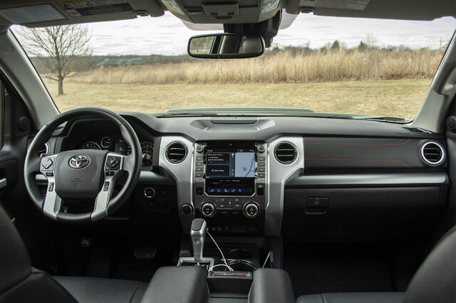 2020 Toyota Tundra TRD Pro CrewMax — Interior Dashboard With Entune Infotainment