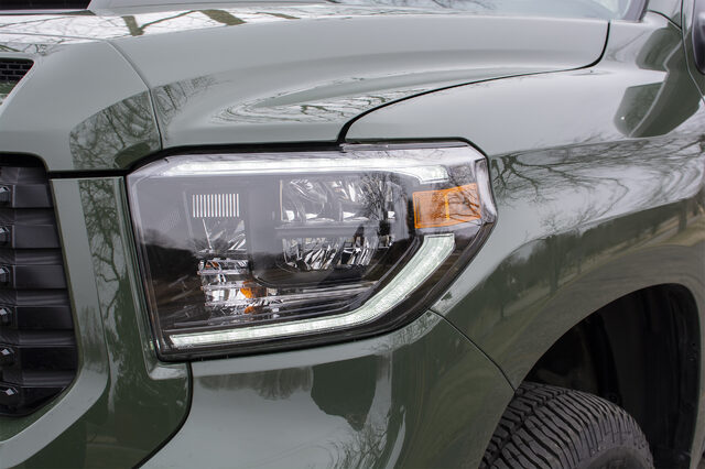 2020 Toyota Tundra TRD Pro CrewMax, LED headlight detail