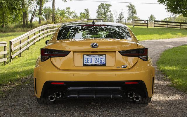 2020 Lexus RC F Rear View