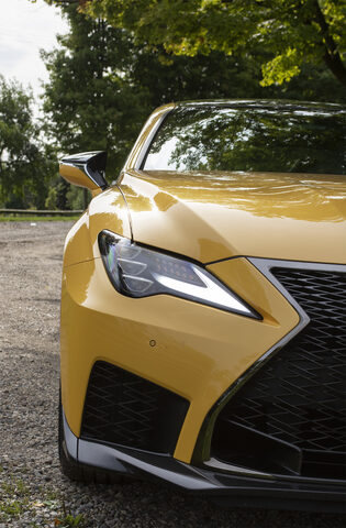 2020 Lexus RC F Headlight and Front Detail