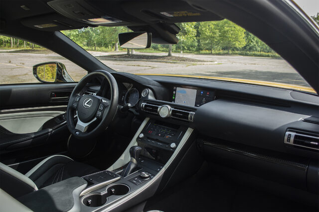 2020 Lexus RC F Interior and Dashboard