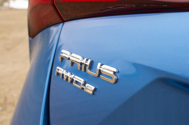 2020 Toyota Prius XLE AWD-e Rear Badge Detail