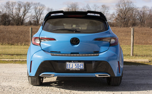 2020 Toyota Corolla Hatchback XSE Rear View