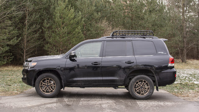 2020 Toyota Land Cruiser Heritage Edition driver side profile black