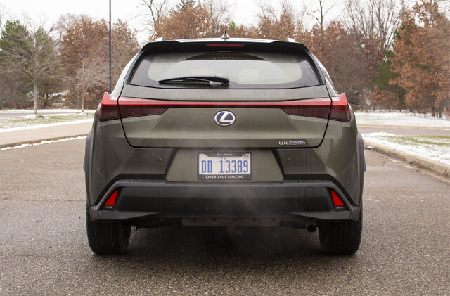 2020 Lexus UX 250h direct rear view