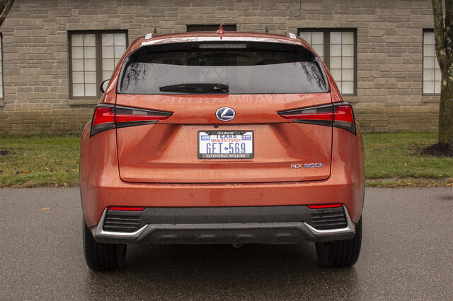 2020 Lexus NX 300h direct rear view