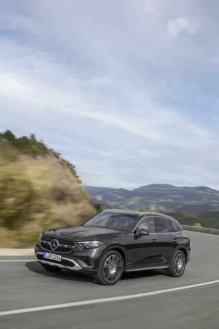 2023 Mercedes-Benz GLC 300 Front Three-Quarter Driving Shot