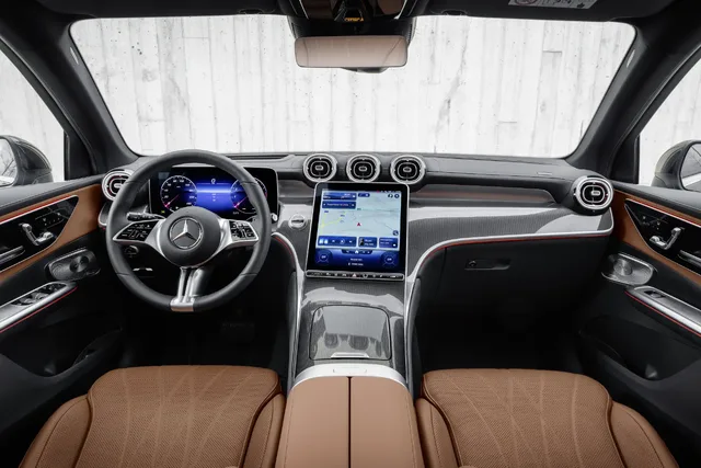 2023 Mercedes-Benz GLC 300 dashboard and MBUX portrait display