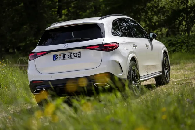 2023 Mercedes-Benz GLC 300 Polar White Rear View Meadow