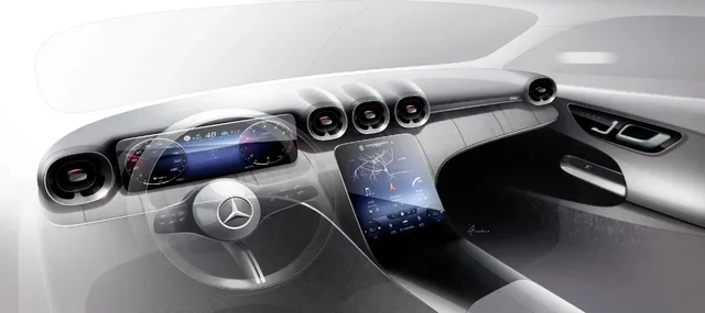 2023 Mercedes-Benz GLC 300 Interior Digital Render Dashboard