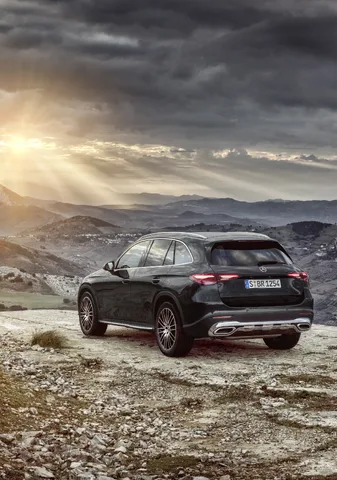 2023 Mercedes-Benz GLC 300 Rear Three-Quarter Mountain Sunset