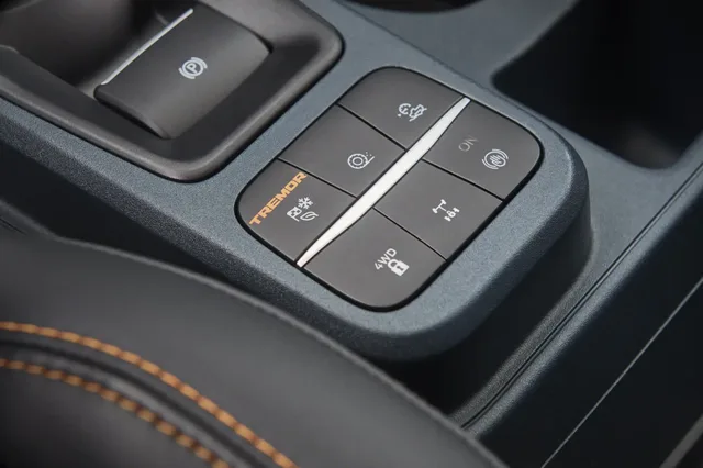 2023 Ford Maverick Tremor off-road control buttons with 4WD lock
