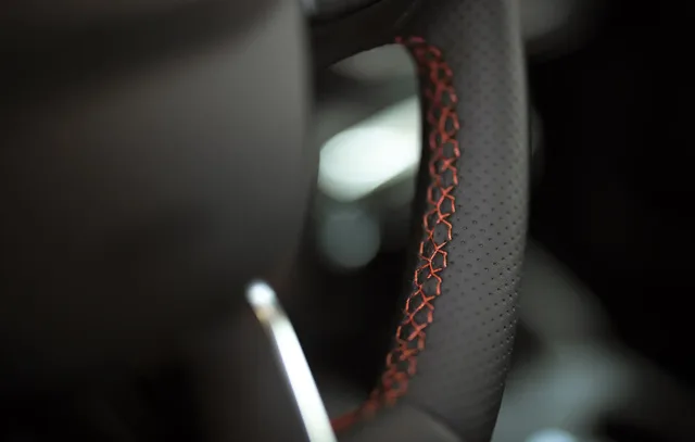 2023 Ford Escape ST-Line Perforated Leather Steering Wheel Detail
