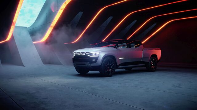 RAM 1500 Revolution Concept Front Three-Quarter with Fog