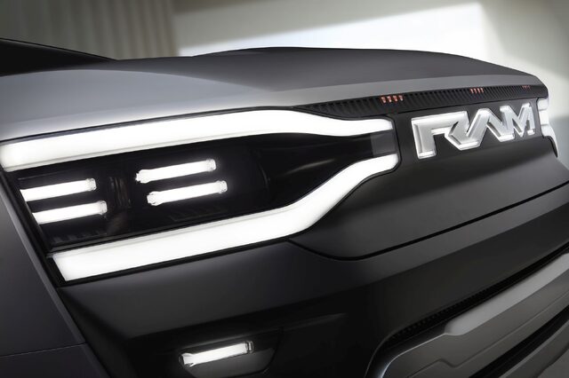 RAM 1500 Revolution Concept Front Grille and Headlight Detail