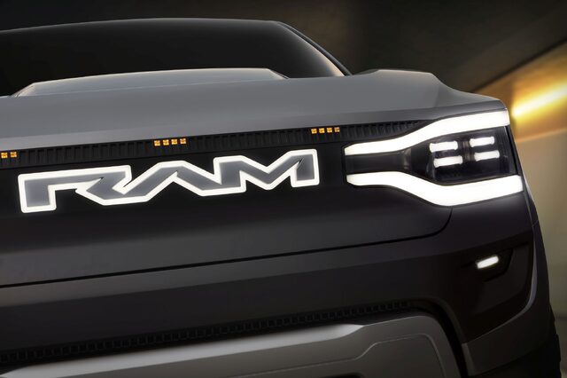 RAM 1500 Revolution Concept Illuminated Grille Close-Up
