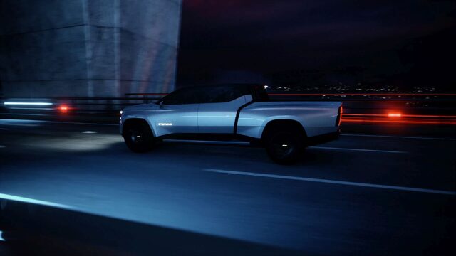 RAM 1500 Revolution Concept Driving Side Profile at Night