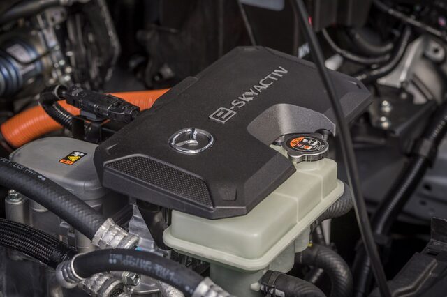 Mazda MX-30 e-Skyactiv Motor Cover from Above